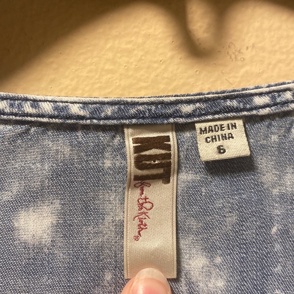 🏖️ Kut From The Kloth Jules Plaid Split Front Dress - Picture 5 of 14